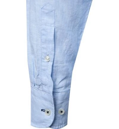 Fynch-Hatton Hemd 1121 6038/6031 Casual Fit, Reines Leinen, Hellblau meliert, Hellblau 4 Fynch-Hatton Hemd 1121 6038/6031 Casual Fit, Reines Leinen, Hellblau meliert, Hellblau – Bild 4
