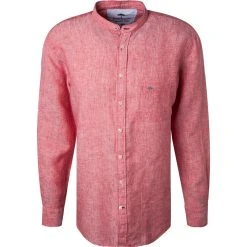 Fynch-Hatton Hemd 1121 6038/6032 Casual Fit, Reines Leinen, Rot meliert, Tomatenrot