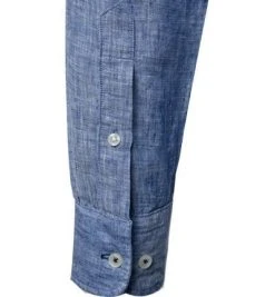 Fynch-Hatton Hemd 1121 6038/6033 Casual Fit, Reines Leinen, Jeansblau meliert, Jeansblau -hemdenverkauf 365392 norm3