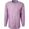 Fynch-Hatton Hemd 1121 6038/6038 Casual Fit, Reines Leinen, Flieder meliert, Flieder