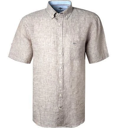 Fynch-Hatton Hemd 1121 6031/6035 Kurzarmhemd, Casual Fit, Reines Leinen, Dunkelbeige meliert, Dunkelbeige 2 Fynch-Hatton Hemd 1121 6031/6035 Kurzarmhemd, Casual Fit, Reines Leinen, Dunkelbeige meliert, Dunkelbeige – Bild 2