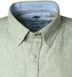 Fynch-Hatton Hemd 1121 6031/6039 Kurzarmhemd, Casual Fit, Reines Leinen, Lime meliert, Lime -hemdenverkauf 365409 norm2