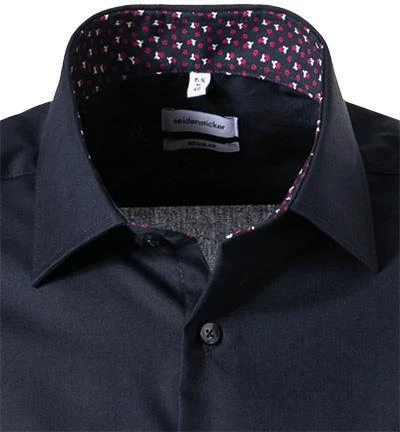 Seidensticker Hemd 197851/19 Kurzarmhemd, Regular Fit, Baumwolle, Navy 3 Seidensticker Hemd 197851/19 Kurzarmhemd, Regular Fit, Baumwolle, Navy – Bild 3