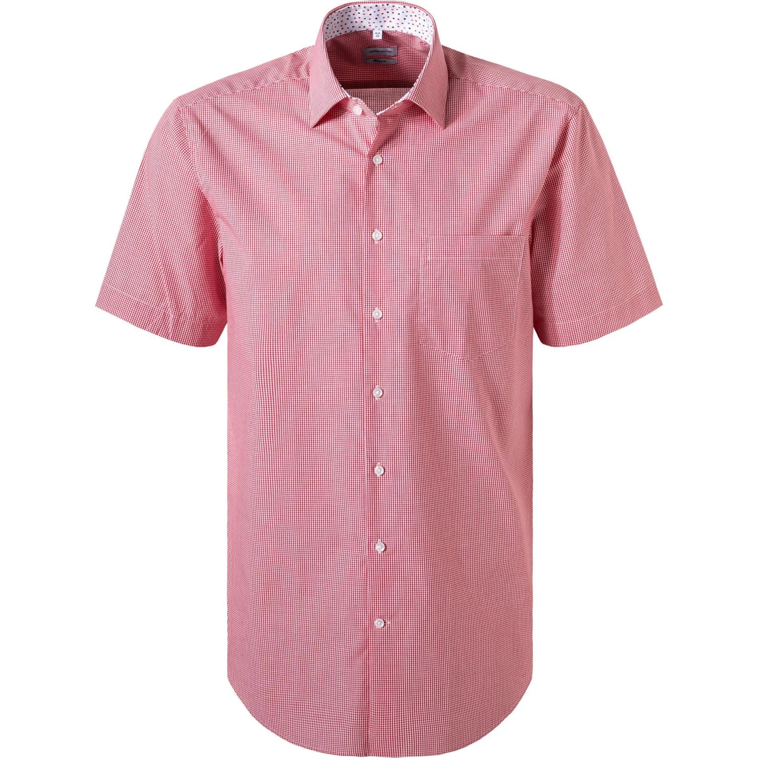 Seidensticker Hemd 197981/46 Kurzarmhemd, Regular Fit, Baumwolle, Rot-weiß kariert, Rot 1 Seidensticker Hemd 197981/46 Kurzarmhemd, Regular Fit, Baumwolle, Rot-weiß kariert, Rot