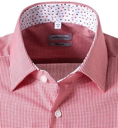 Seidensticker Hemd 197981/46 Kurzarmhemd, Regular Fit, Baumwolle, Rot-weiß kariert, Rot 3 Seidensticker Hemd 197981/46 Kurzarmhemd, Regular Fit, Baumwolle, Rot-weiß kariert, Rot – Bild 3