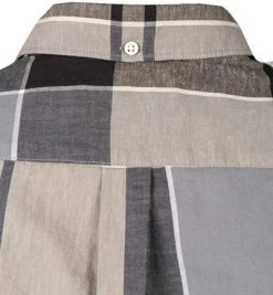 Barbour Hemd Douglas tartan MSH4714TN31 Kurzarmhemd, Tailored Fit, Leinen-Baumwolle, Grau-beige kariert -hemdenverkauf 365584 norm3
