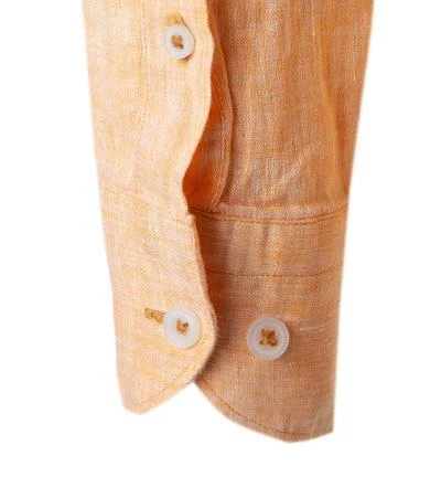 Daniel Hechter Hemd 60255/111610/150 Modern Fit, Reines Leinen, Aprikot 5 Daniel Hechter Hemd 60255/111610/150 Modern Fit, Reines Leinen, Aprikot – Bild 5