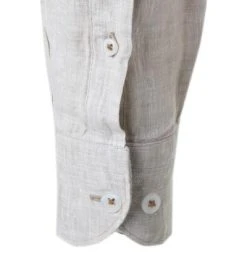 Daniel Hechter Hemd 60255/111610/410 Modern Fit, Reines Leinen, Beige meliert, Sand -hemdenverkauf 365609 norm4