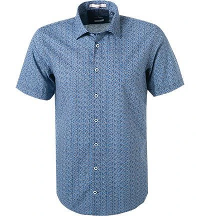 Daniel Hechter Hemd 60554/111616/635 Kurzarmhemd, Modern Fit, Popeline, Blau gemustert, Blau 2 Daniel Hechter Hemd 60554/111616/635 Kurzarmhemd, Modern Fit, Popeline, Blau gemustert, Blau – Bild 2