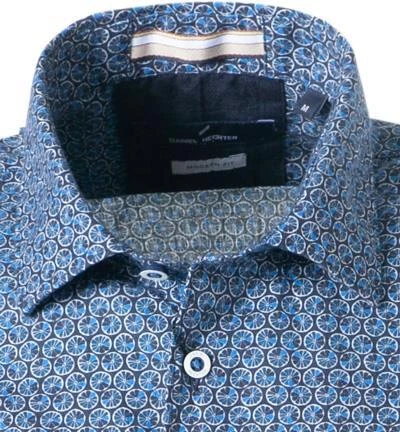 Daniel Hechter Hemd 60554/111616/635 Kurzarmhemd, Modern Fit, Popeline, Blau gemustert, Blau 3 Daniel Hechter Hemd 60554/111616/635 Kurzarmhemd, Modern Fit, Popeline, Blau gemustert, Blau – Bild 3