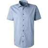 ETON Hemd 1000/02249/25 Kurzarmhemd, Slim Fit, Baumwolle, Blau-weiß gestreift, Blau