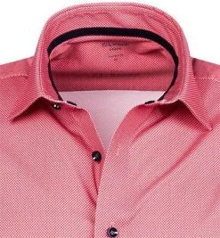 OLYMP Luxor Modern Fit 1252/72/35 Kurzarmhemd, Jersey geruchshemmend, Rot gemustert, Rot -hemdenverkauf 365769 norm2