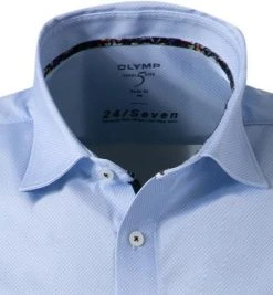 OLYMP Level Five Body Fit 2014/72/11 Kurzarmhemd, Jersey geruchshemmend, Bleu-weiß gemustert , Bleu 6 OLYMP Level Five Body Fit 2014/72/11 Kurzarmhemd, Jersey geruchshemmend, Bleu-weiß gemustert , Bleu -hemdenverkauf 365798 norm2