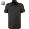 OLYMP Luxor Modern Fit 1202/62/68 Kurzarmhemd, Jersey geruchshemmend, Schwarz