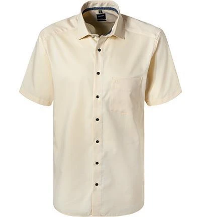 OLYMP Luxor Modern Fit 1262/72/51 Kurzarmhemd, Baumwolle, Pastellgelb, Gelb 2 OLYMP Luxor Modern Fit 1262/72/51 Kurzarmhemd, Baumwolle, Pastellgelb, Gelb – Bild 2