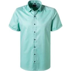 OLYMP Level Five Body Fit 2074/72/45 Kurzarmhemd, Baumwollen, Hellgrün, Grün