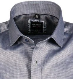 OLYMP Level Five Body Fit 2074/72/18 Kurzarmhemd, Baumwolle, Blau, Marine -hemdenverkauf 365830 norm2