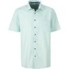 OLYMP Luxor Comfort Fit 1062/72/43 Kurzarmhemd, Baumwolle, Türkis meliert, Türkis