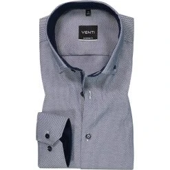 Venti Hemd 113644200/100 Modern Fit, Baumwolle, Blau