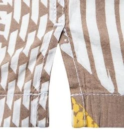 BOSS Hemd Rhythm 50448074/262 Kurzarmhemd, Regular Fit, Baumwolle, Beige-gelb gemustert, Beige -hemdenverkauf 366248 norm3