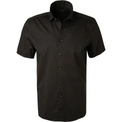 OLYMP Level Five Body Fit 2008/62/18 Kurzarmhemd, Baumwolle, Schwarz, Marine