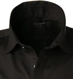 OLYMP Level Five Body Fit 2008/62/18 Kurzarmhemd, Baumwolle, Schwarz, Marine -hemdenverkauf 366312 norm2