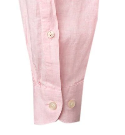 OLYMP Level Five Body Fit smartbusiness 3556/74/31 Hemd, Reines Leinen, Pastellrosa meliert, Hellrosé 4 OLYMP Level Five Body Fit smartbusiness 3556/74/31 Hemd, Reines Leinen, Pastellrosa meliert, Hellrosé – Bild 4