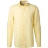 OLYMP Level Five Body Fit smartbusiness 3556/74/51 Hemd, Reines Leinen, Pastellgelb meliert, Gelb