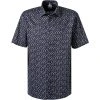 OLYMP Luxor Comfort Fit 1072/72/18 Kurzarmhemd, Baumwolle, Marineblau gemustert, Marine