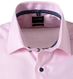 OLYMP Luxor Modern Fit 1262/72/30 Kurzarmhemd, Baumwolle, Rosé meliert, Rosé -hemdenverkauf 366345 norm2