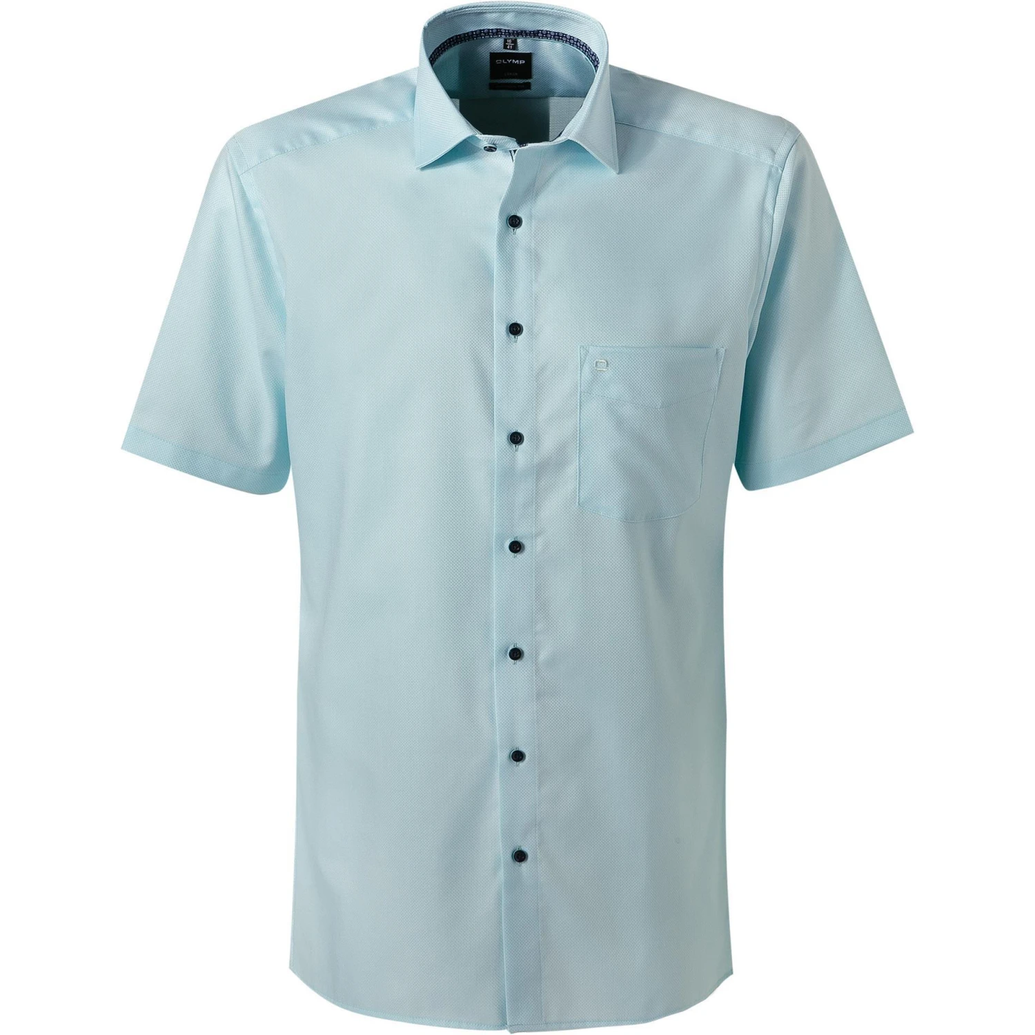 OLYMP Luxor Modern Fit 1262/72/43 Kurzarmhemd, Baumwolle, Türkis 1 OLYMP Luxor Modern Fit 1262/72/43 Kurzarmhemd, Baumwolle, Türkis