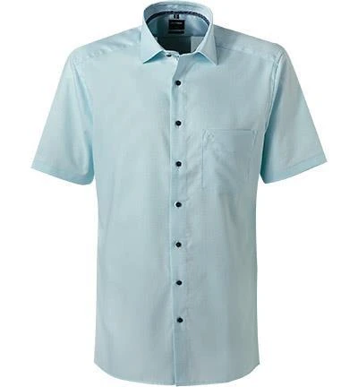 OLYMP Luxor Modern Fit 1262/72/43 Kurzarmhemd, Baumwolle, Türkis 2 OLYMP Luxor Modern Fit 1262/72/43 Kurzarmhemd, Baumwolle, Türkis – Bild 2