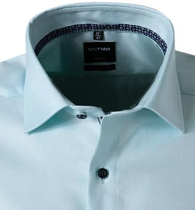 OLYMP Luxor Modern Fit 1262/72/43 Kurzarmhemd, Baumwolle, Türkis 3 OLYMP Luxor Modern Fit 1262/72/43 Kurzarmhemd, Baumwolle, Türkis – Bild 3