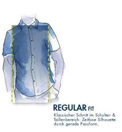 OLYMP Luxor Modern Fit 1381/72/28 Kurzarmhemd, Baumwolle, Braun-blau gemustert, Braun -hemdenverkauf 366353 norm3