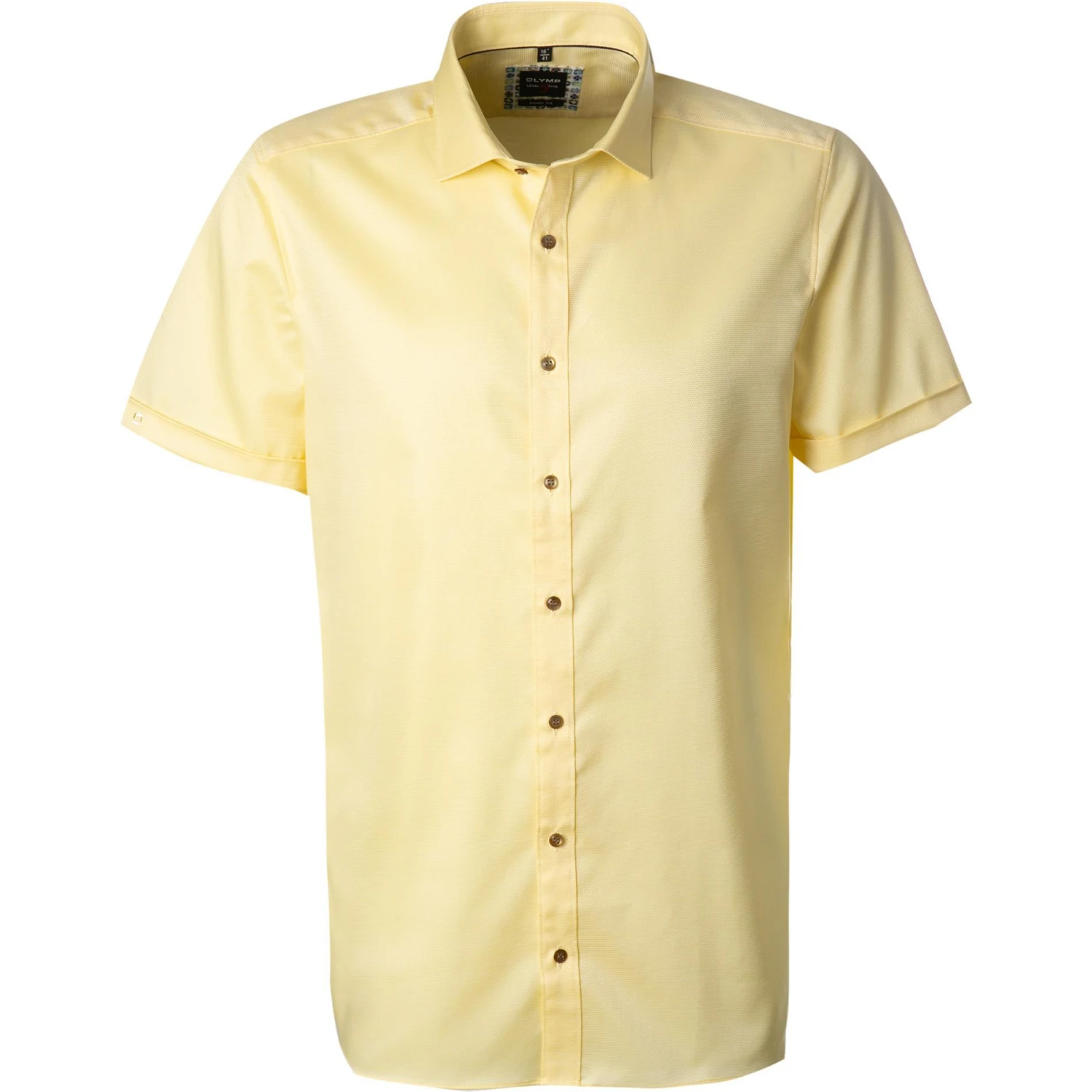 OLYMP Level Five Body Fit 2074/72/51 Kurzarmhemd, Baumwolle, Gelb 1 OLYMP Level Five Body Fit 2074/72/51 Kurzarmhemd, Baumwolle, Gelb