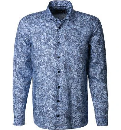 OLYMP Signature Tailored Fit 8550/74/14 Hemd, Reines Leinen, Nachtblau gemustert, Nachtblau 2 OLYMP Signature Tailored Fit 8550/74/14 Hemd, Reines Leinen, Nachtblau gemustert, Nachtblau – Bild 2