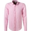 OLYMP Casual Level Five Body Fit 3064/74/71 Hemd, Reines Leinen, Altrose meliert, Altrose