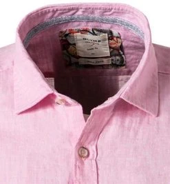 OLYMP Casual Level Five Body Fit 3064/74/71 Hemd, Reines Leinen, Altrose meliert, Altrose -hemdenverkauf 366414 norm2