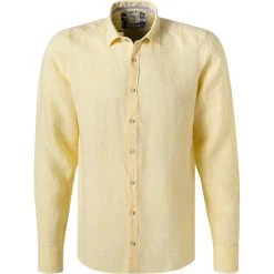 OLYMP Casual Level Five Body Fit 3064/74/50 Hemd, Reines Leinen, Gelb meliert, Hellgelb