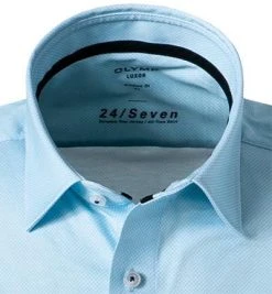 OLYMP Luxor Modern Fit 1252/72/11 Kurzarmhemd, Jersey geruchshemmend, Bleu gemustert, Bleu 6 OLYMP Luxor Modern Fit 1252/72/11 Kurzarmhemd, Jersey geruchshemmend, Bleu gemustert, Bleu -hemdenverkauf 366419 norm2