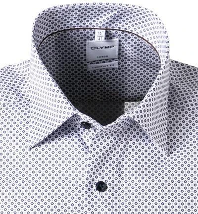 OLYMP Luxor Comfort Fit 1104/72/00 Kurzarmhemd, Baumwolle, Weiß gemustert, Weiß 3 OLYMP Luxor Comfort Fit 1104/72/00 Kurzarmhemd, Baumwolle, Weiß gemustert, Weiß – Bild 3