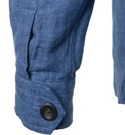 ETON Overshirt 1000/02088/26 Reines Leinen, Blau 4 ETON Overshirt 1000/02088/26 Reines Leinen, Blau – Bild 4