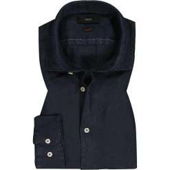 CINQUE Hemd Cisteve 9062-6344/69 Slim Fit, Reines Leinen, Nachtblau