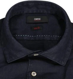 CINQUE Hemd Cisteve 9062-6344/69 Slim Fit, Reines Leinen, Nachtblau -hemdenverkauf 366534 norm2