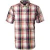 Gant Hemd 3018521/673 Kurzarmhemd, Regular Fit, Baumwolle atmungsaktiv, Multicolour kariert, Multicolor