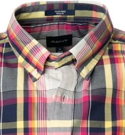Gant Hemd 3018521/673 Kurzarmhemd, Regular Fit, Baumwolle atmungsaktiv, Multicolour kariert, Multicolor -hemdenverkauf 366572 norm2