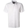 KARL LAGERFELD Hemd 605500/60/511667/10 Kurzarmhemd, Modern Fit, Reines Leinen, Weiß