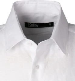 KARL LAGERFELD Hemd 605500/60/511667/10 Kurzarmhemd, Modern Fit, Reines Leinen, Weiß -hemdenverkauf 366611 norm2