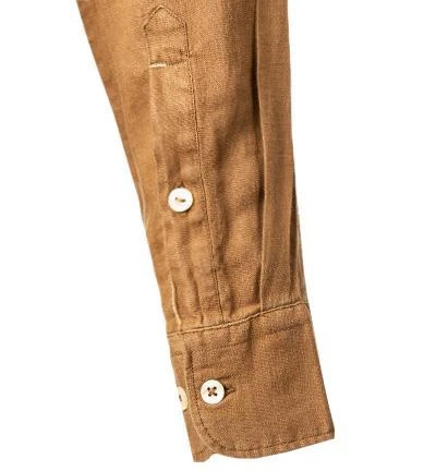 Marc O'Polo Hemd 123 7428 42082/768 Regular Fit, Reines Leinen, Braun 4 Marc O'Polo Hemd 123 7428 42082/768 Regular Fit, Reines Leinen, Braun – Bild 4
