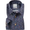 Haupt Hemd 71122018229/60708 Modern Fit, Baumwolle, Blau-orange, Navy